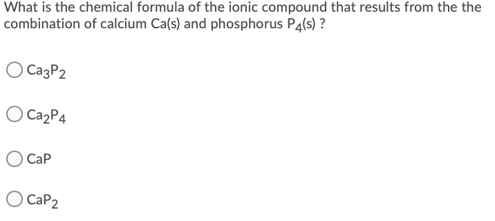 Solved What is the chemical formula of the ionic compound | Chegg.com