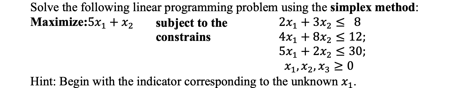 Solved Solve the following linear programming problem using | Chegg.com