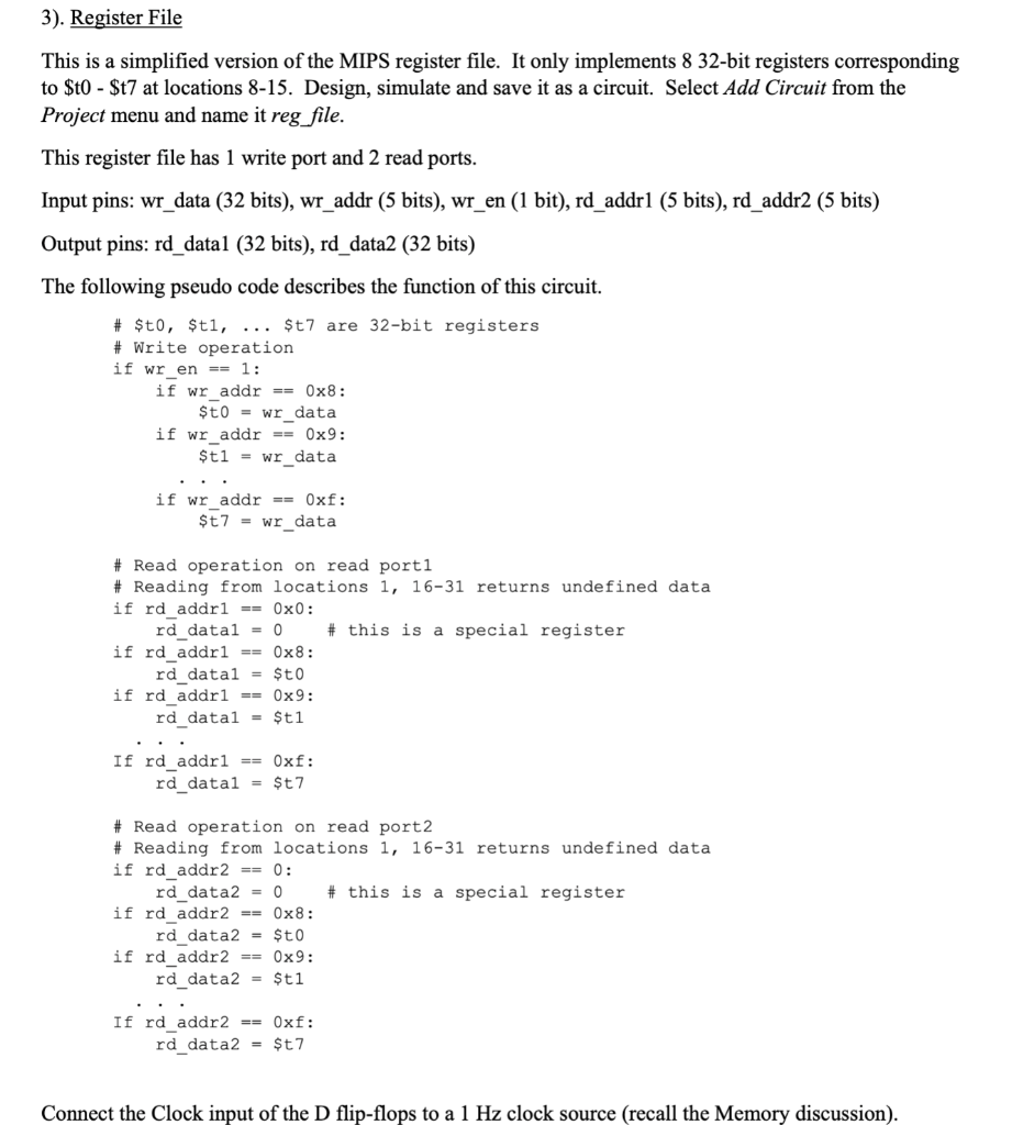 1). Arithmetic Logic Unit (ALU) Design An ALU, | Chegg.com