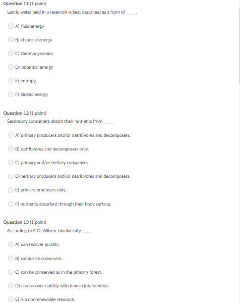 Solved Question 1 (1 Point) Saved A Type Of Insect 