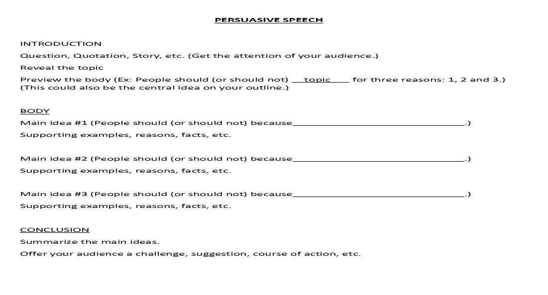 importance of persuasive speech