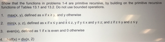 Solved Show that the functions in problems 1-4 are primitive | Chegg.com