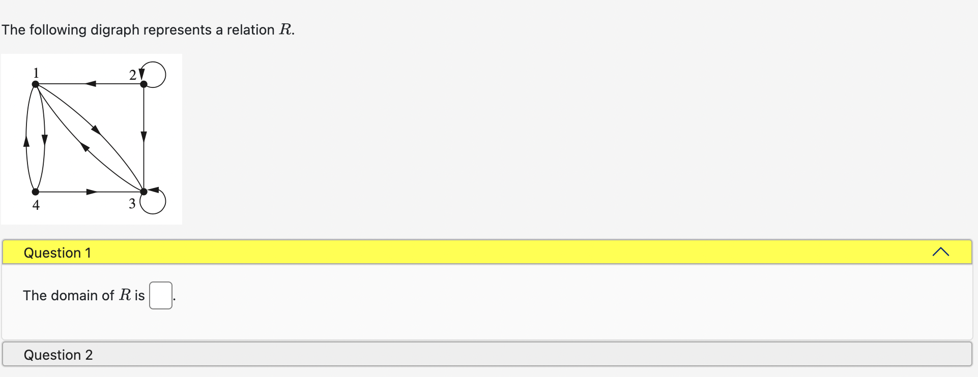 Solved The Following Digraph Represents A Relation R. | Chegg.com