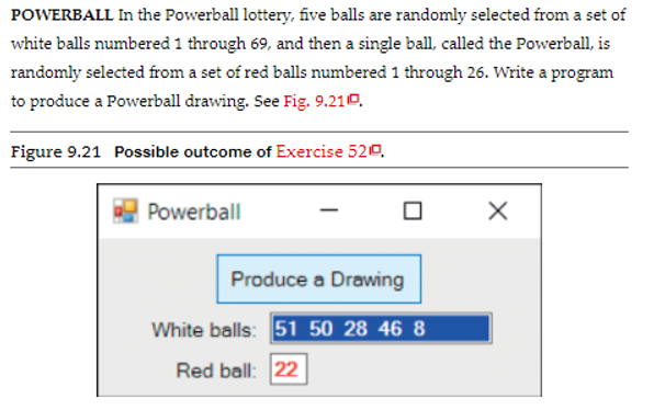 Solved POWERBALL In the Powerball lottery, five balls are | Chegg.com