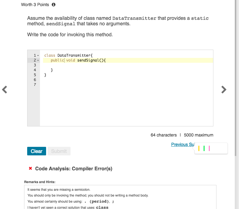 Solved Worth 3 Points Assume the availability of class named | Chegg.com