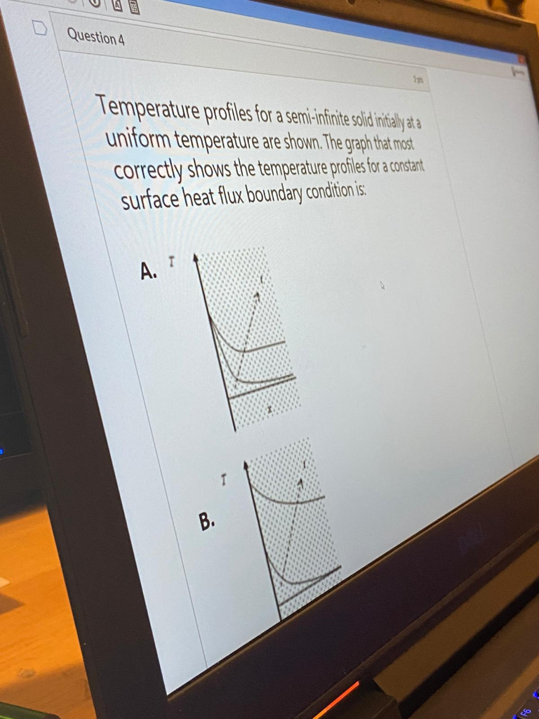 Solved Question 4 Temperature profiles for a semi-infinite | Chegg.com