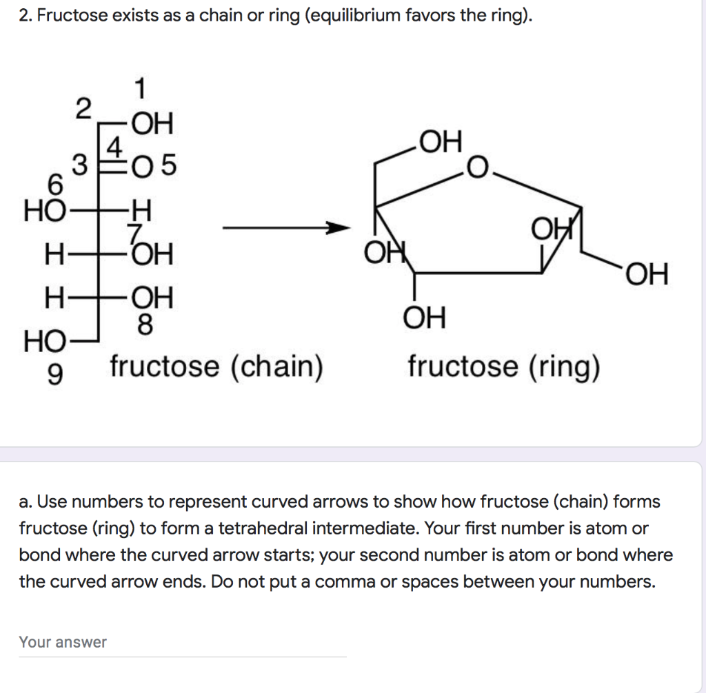 Write the cyclic structure of fructose. | Filo