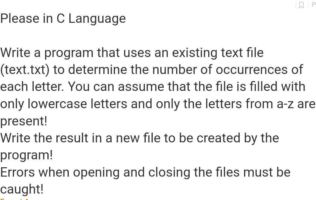 Solved Please in C Language Write a program that uses an | Chegg.com