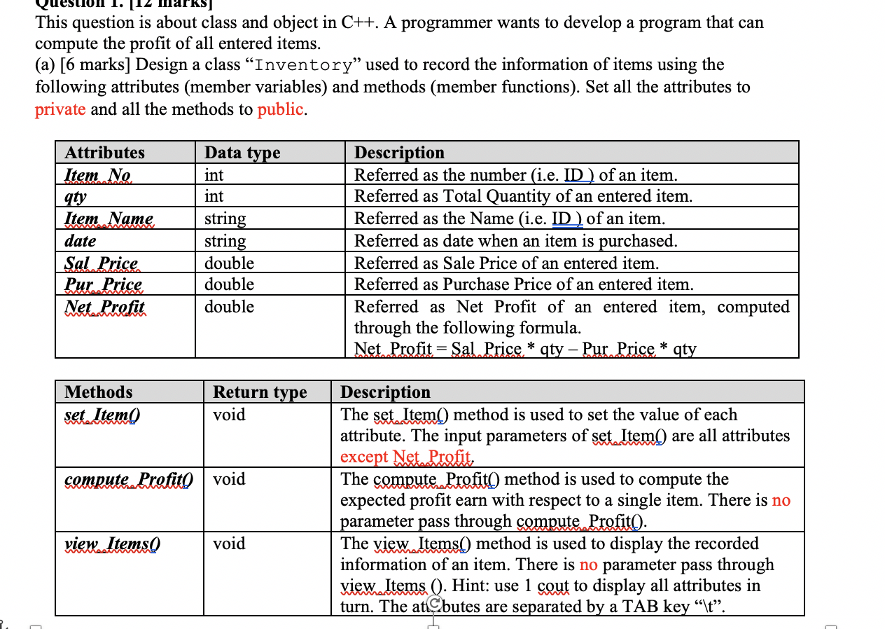 Solved This question is about class and object in C++. A | Chegg.com