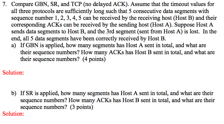 Solved 5. Consider a scenario in which Host A wants to | Chegg.com