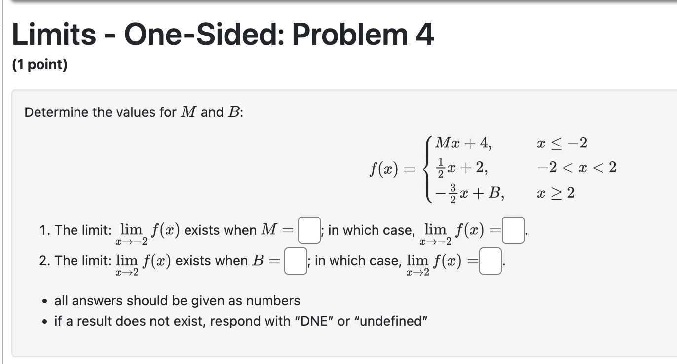 Solved Determine The Values For M And B : | Chegg.com