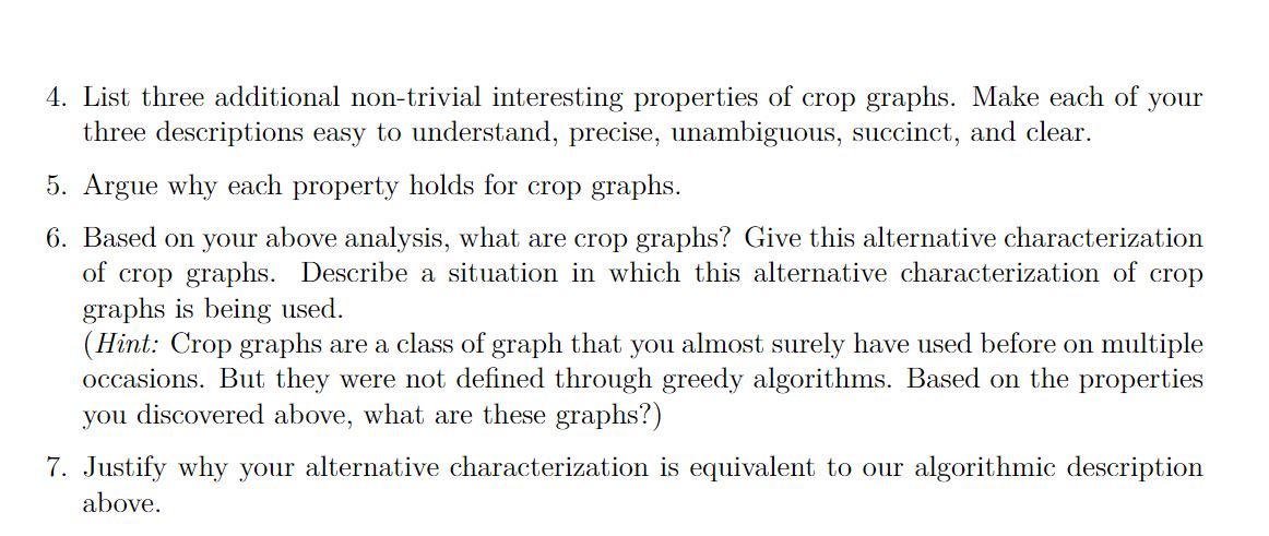 Hello, I was able to create all my crop graphs but I | Chegg.com