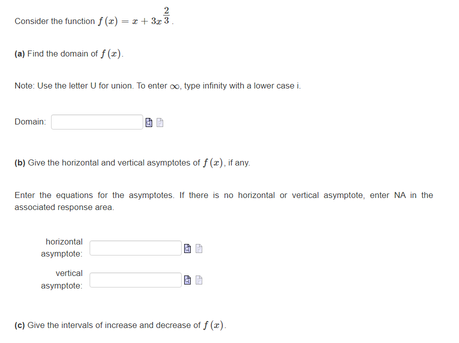 Solved Consider the function f(x)=x+3x32 (a) Find the domain | Chegg.com