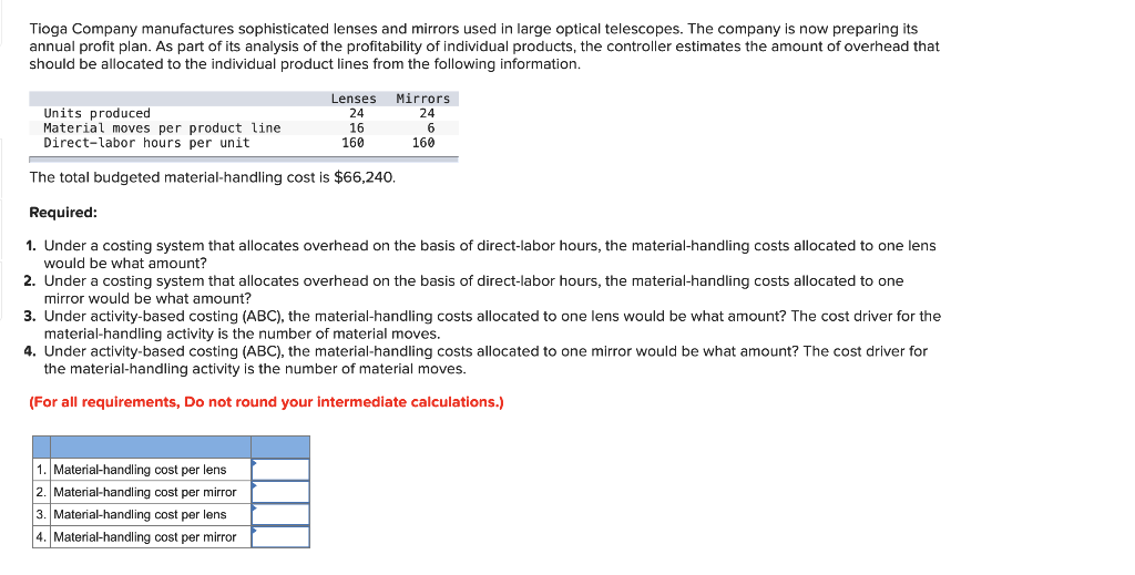 Solved Under a costing system that allocates overhead on the