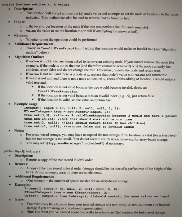 Solved Part 1 K Ary Tree Basic Structure The Following Chegg