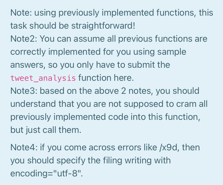 Solved Use python 3 To utilise all functions we created in | Chegg.com