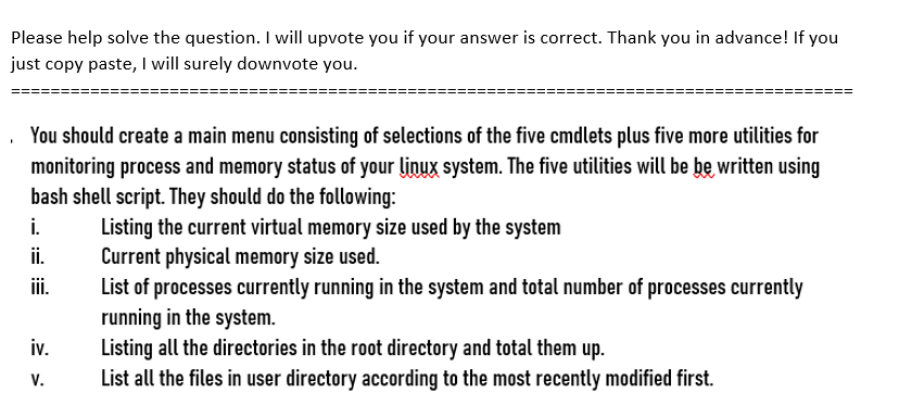 Solved Please help solve the question. I will upvote you if | Chegg.com