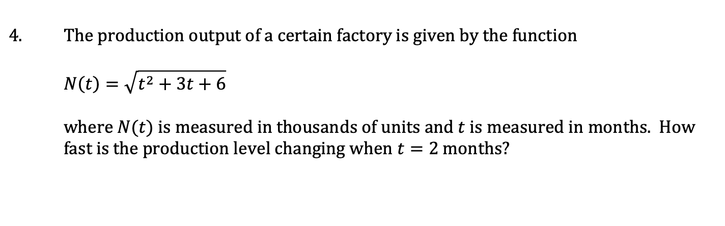 Solved The production output of a certain factory is given | Chegg.com