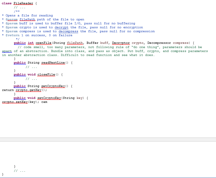 Solved Refactor this code with abstraction in mind, and | Chegg.com