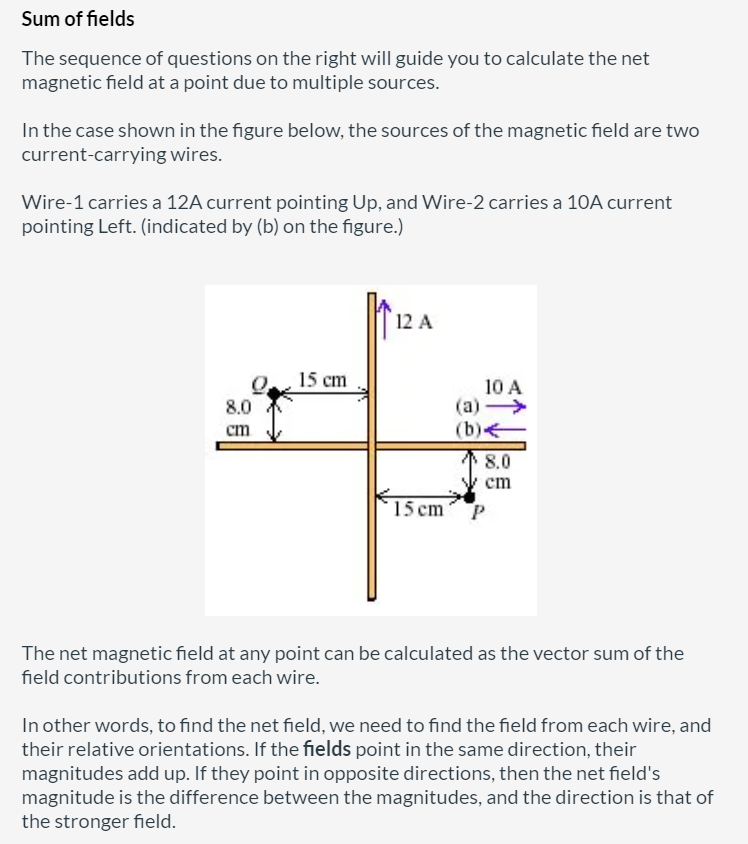 Solved What is the magnitude of the net magnetic field at | Chegg.com