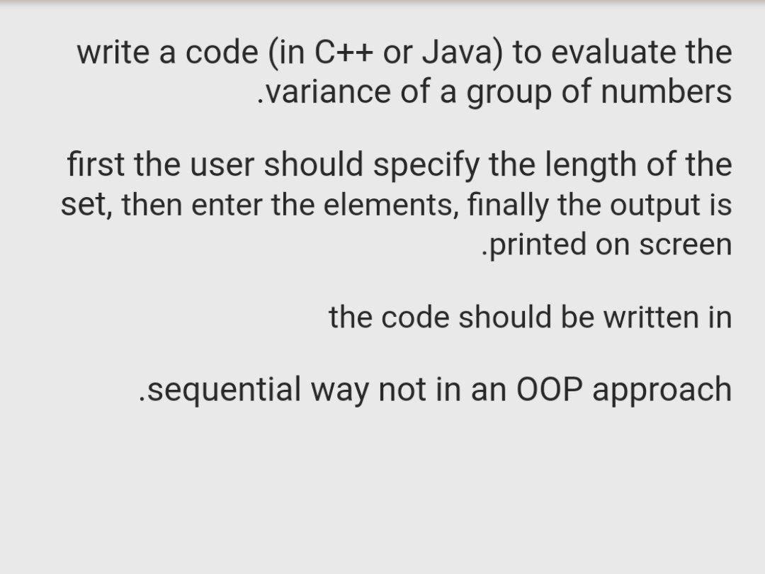Solved write a code (in C++ or Java) to evaluate the | Chegg.com