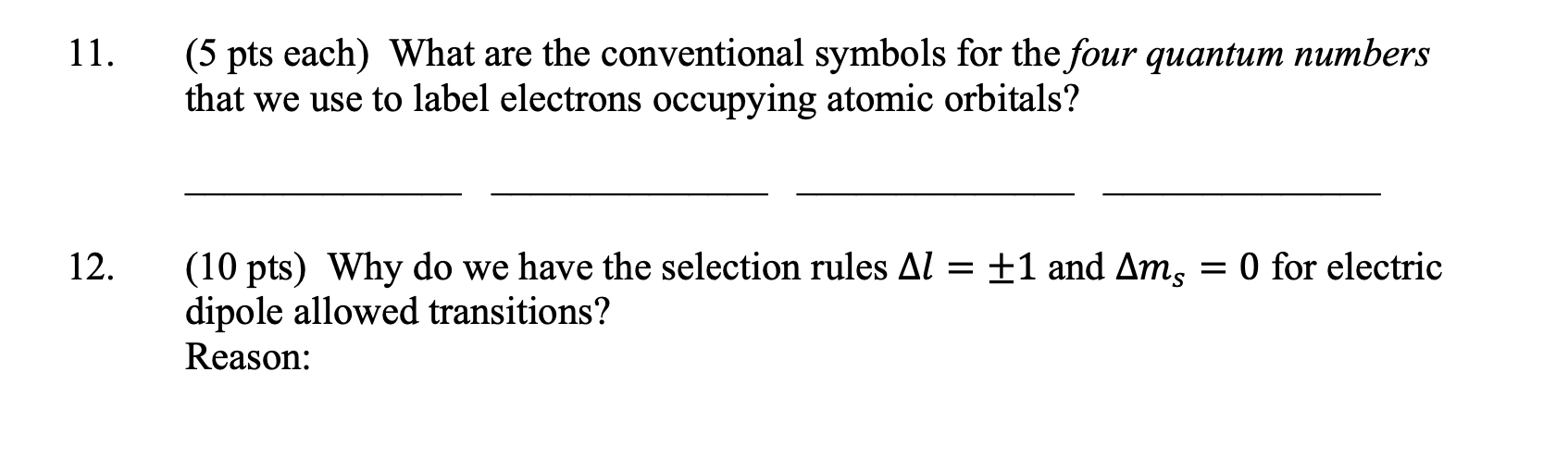 Solved 11 5 Pts Each What Are The Conventional Symbols