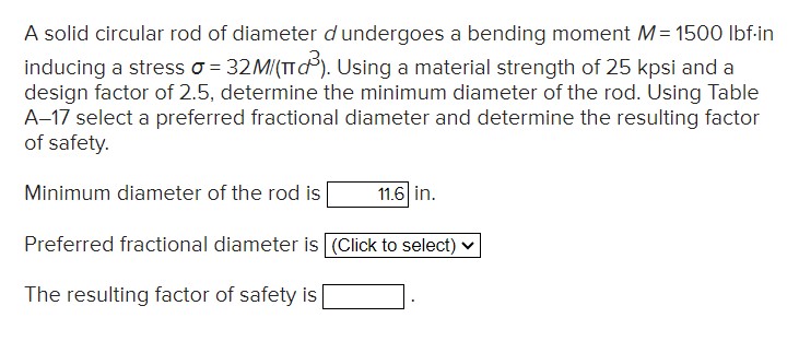 Solved A solid circular rod of diameter d undergoes a | Chegg.com