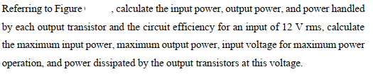 Solved Referring To Figure ' , Calculate The Input Power, | Chegg.com