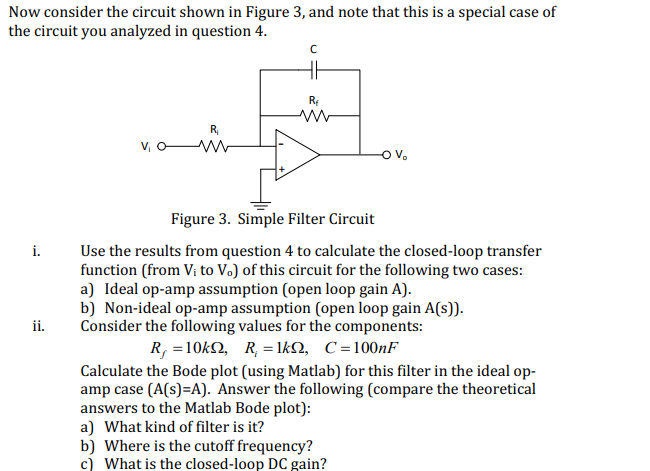 Solved Now consider the circuit shown in Figure 3, and note | Chegg.com