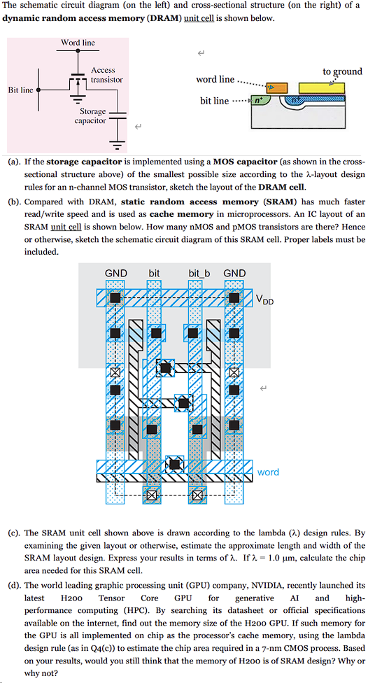 Solved The Schematic Circuit Diagram (on The Left) And | Chegg.com