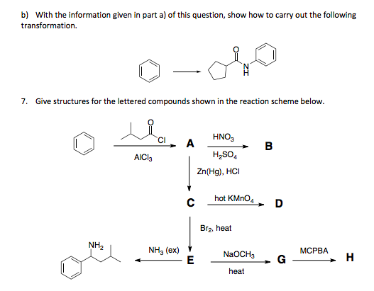 Solved 6. A) Provide The Missing Reagents For A And B In The | Chegg.com