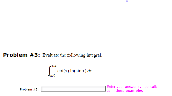 Solved Problem # 3: Evaluate the following | Chegg.com