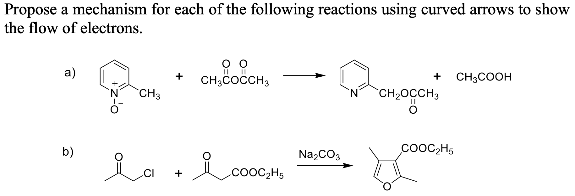 Solved Propose A Mechanism For Each Of The Following 