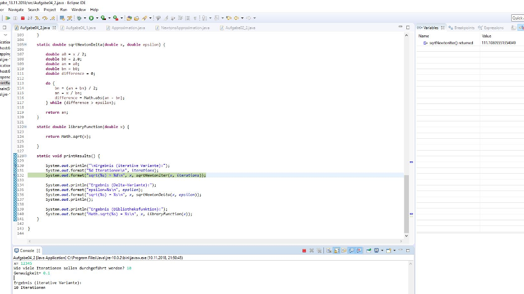 Solved Java return values print statement I have made a | Chegg.com