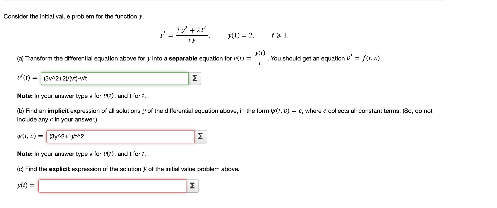 Solved Transform The Differential Equation Above For 𝑦y I Chegg Com