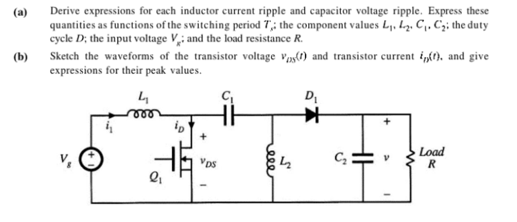 Solved (a) Derive expressions for each inductor current | Chegg.com