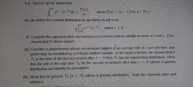 Solved C.2 Since it can be shown that we can define the | Chegg.com