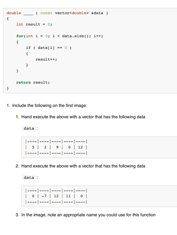 Solved double_ (const vector | Chegg.com