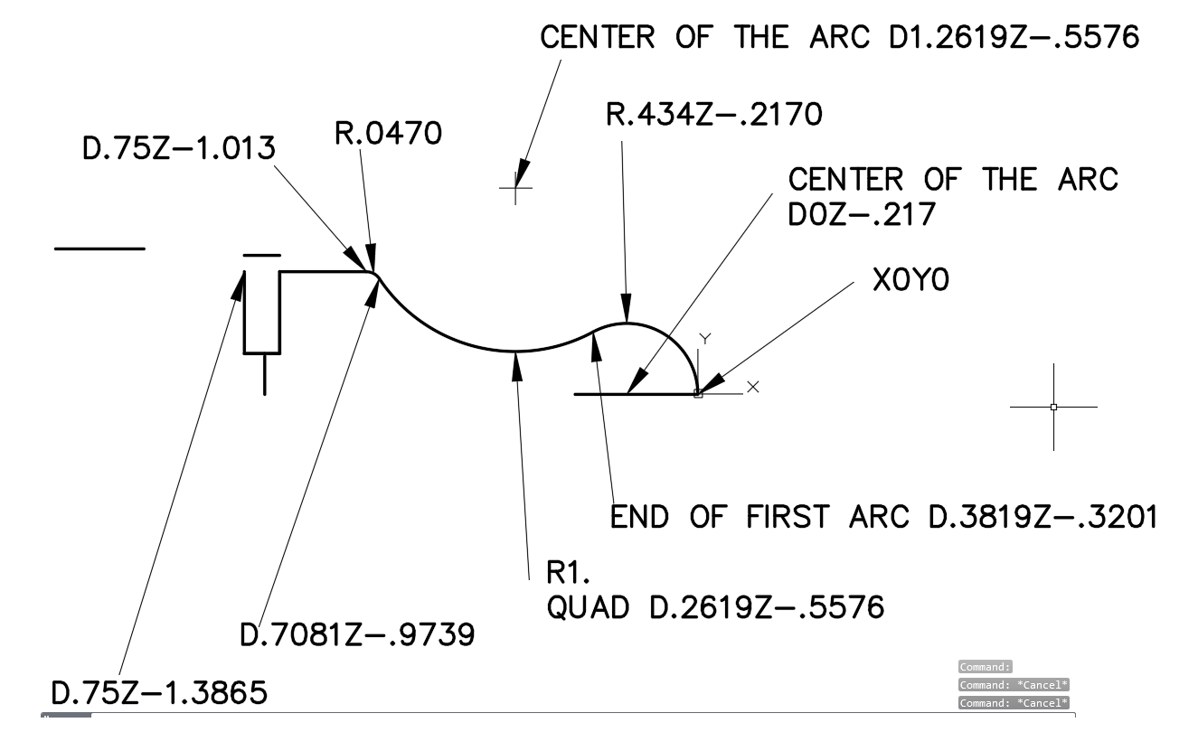 Use G71 Type 2 roughing to manually program the part. | Chegg.com