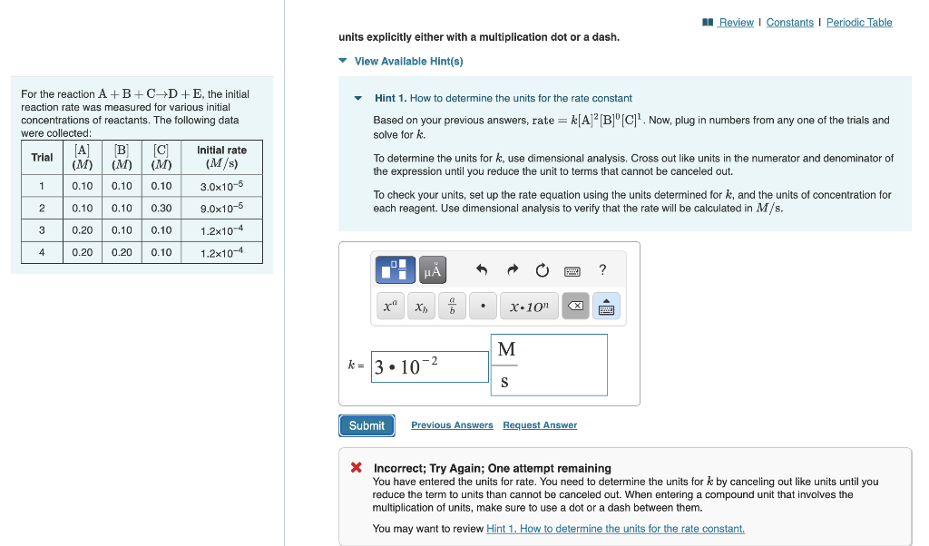 Solved it says "Enter your answer using units of rate