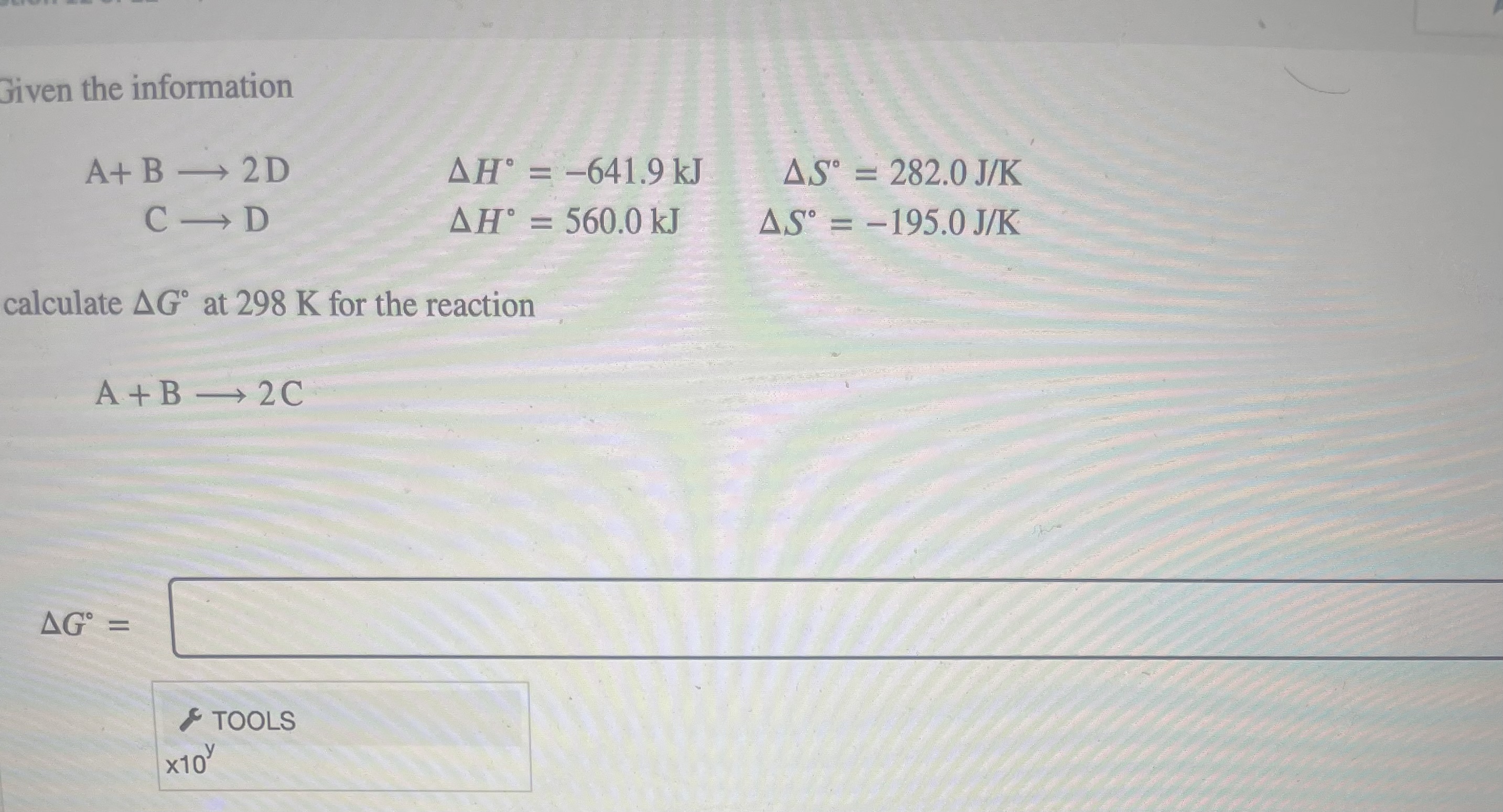 Solved Given the | Chegg.com