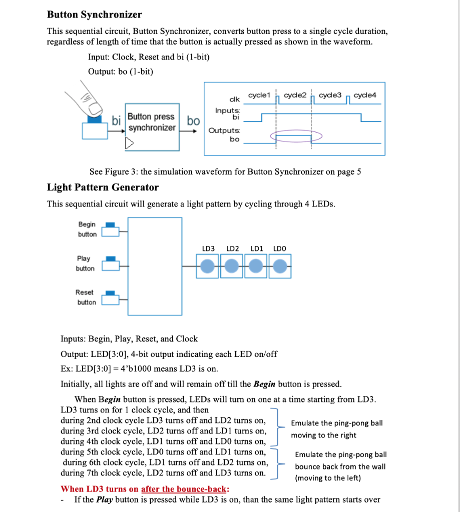 Lab 3 Sequential Logic Design (PingPong Game)