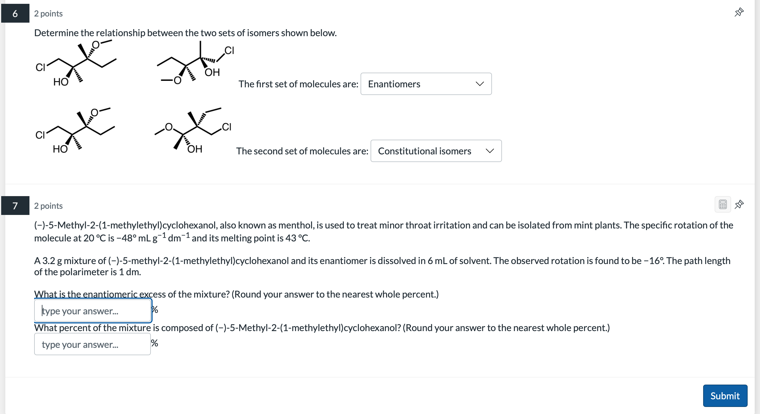 Solved 2 points Determine the relationship between the two | Chegg.com