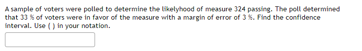 Solved A sample of voters were polled to determine the | Chegg.com