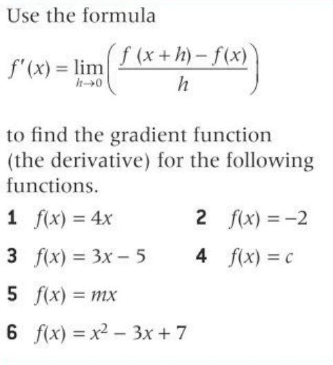 Use The Formula F X Lim F X H F X H To Find Chegg Com
