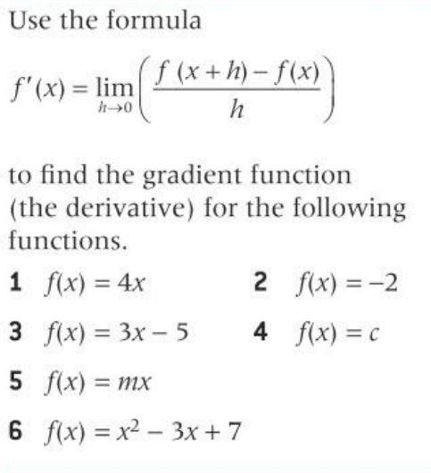 Use The Formula F X Lim F X H F X H To Find Chegg Com