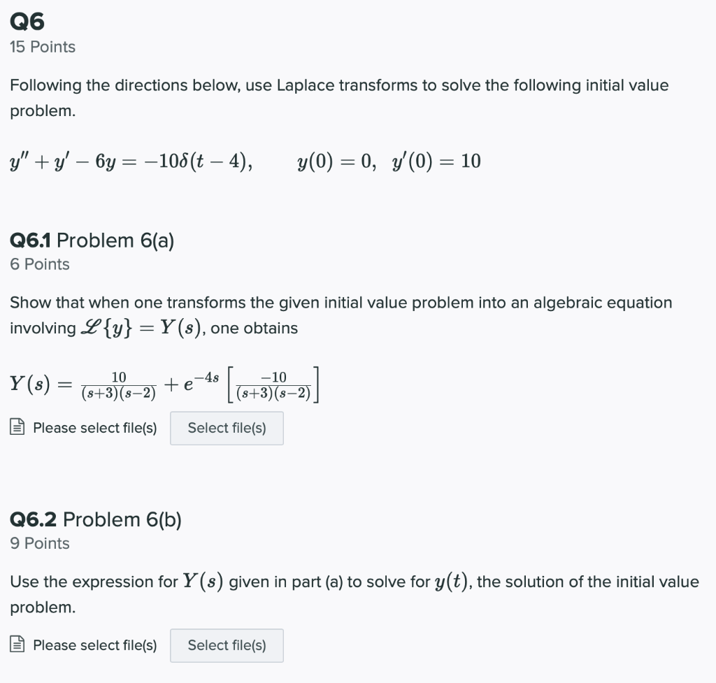 Solved Q6 15 Points Following the directions below, use | Chegg.com