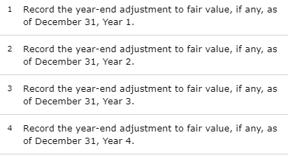 Solved Exercise 15-6 Multiyear fair value adjustments to | Chegg.com