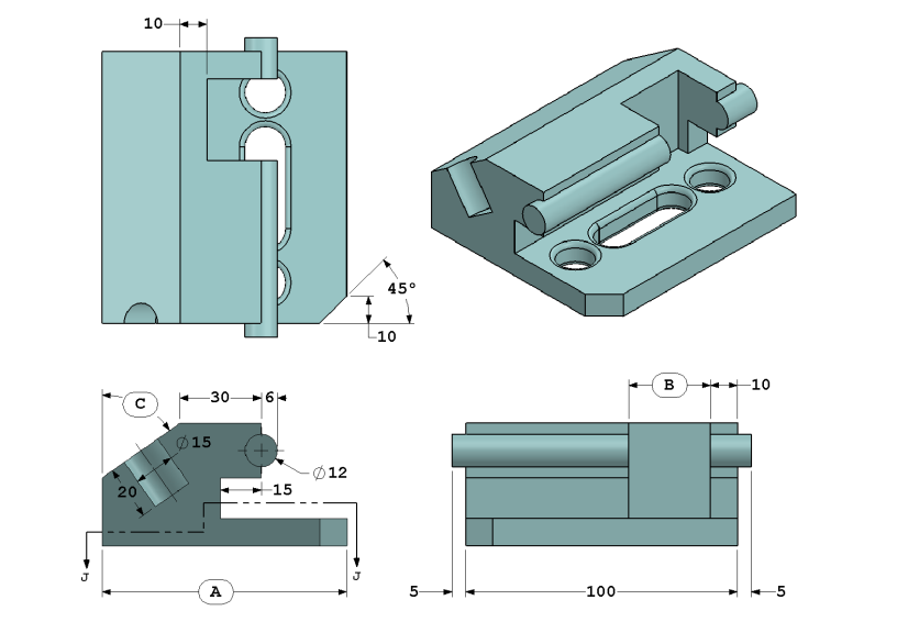 Solved Build This Part In SOLIDWORKS. (Save Part After Each | Chegg.com