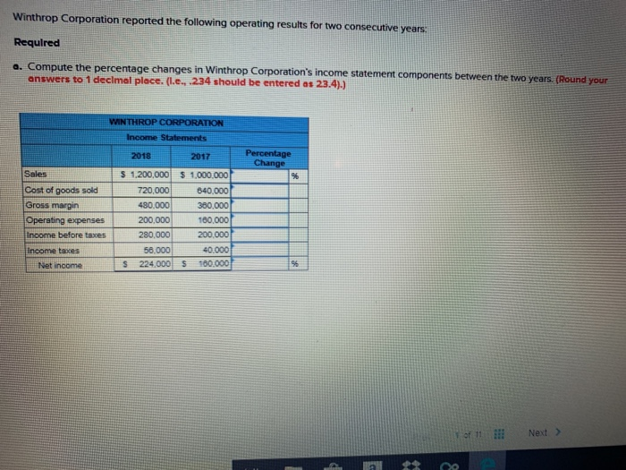 Solved Winthrop Corporation reported the following operating | Chegg.com Solved Winthrop Corporation reported the following operating | Chegg.com